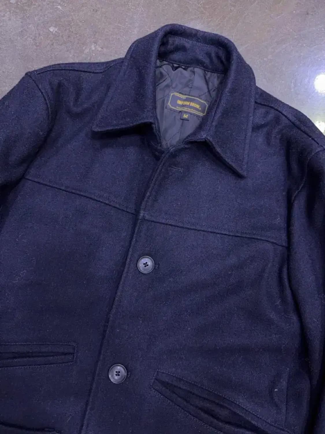 유니폼브릿지 울 포켓 하프코트 M 상품이미지3