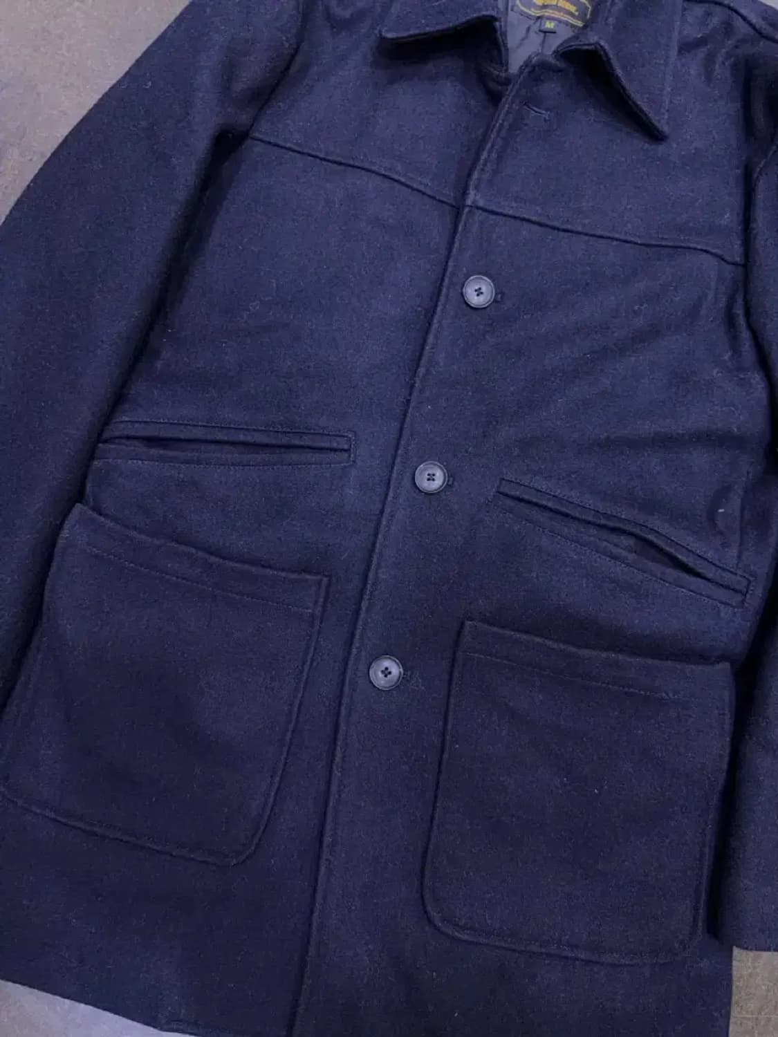 유니폼브릿지 울 포켓 하프코트 M 상품이미지4