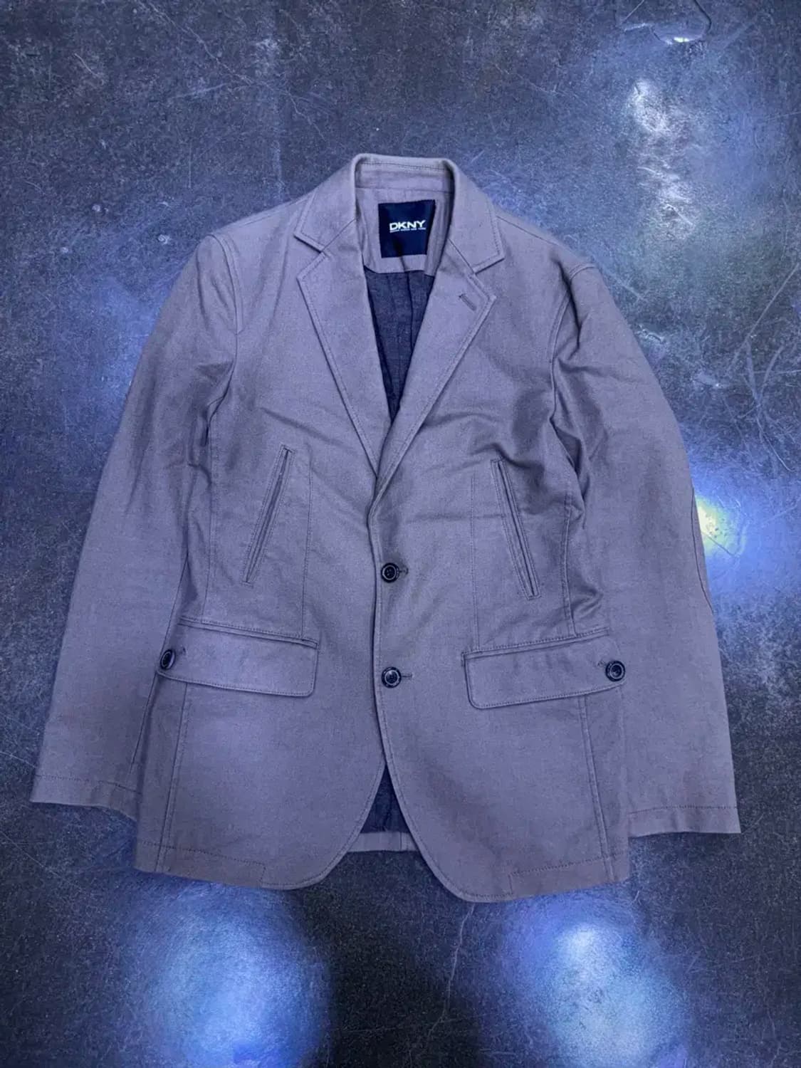 DKNY 코튼 캐쥬얼 싱글 블레이저 자켓 브라운 S 상품이미지1