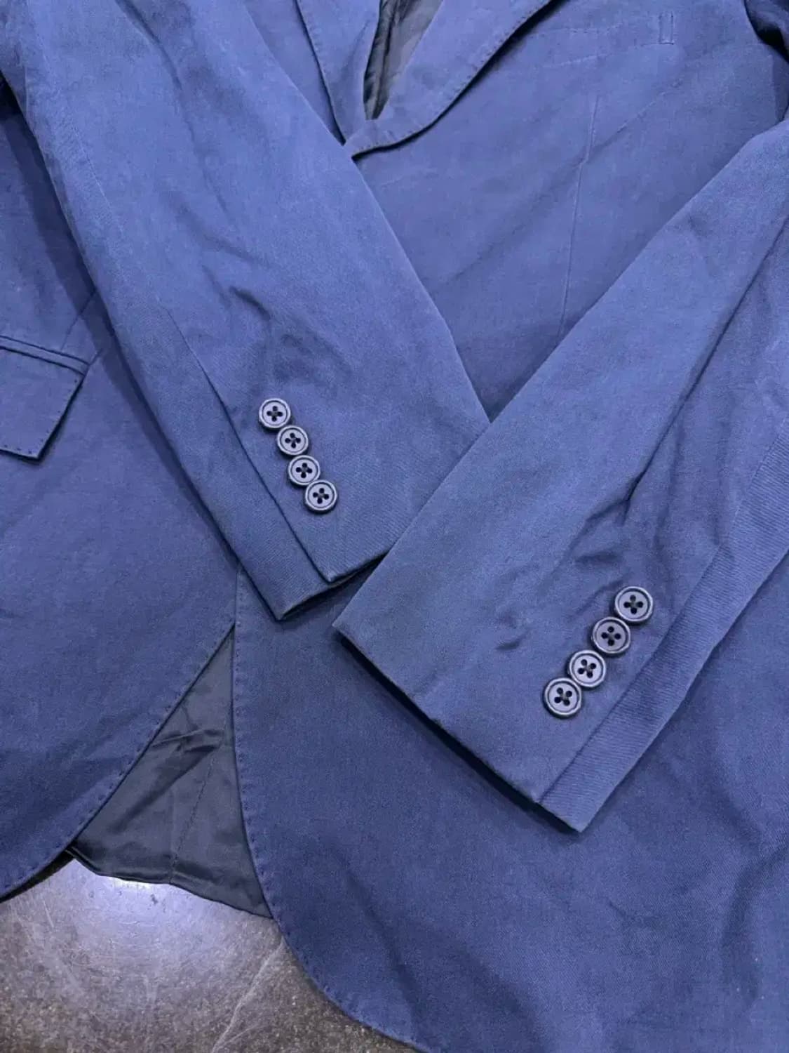 폴로 랄프로렌 캐쥬얼 피크드 라펠 네이비 블레이저 자켓 42 상품이미지5