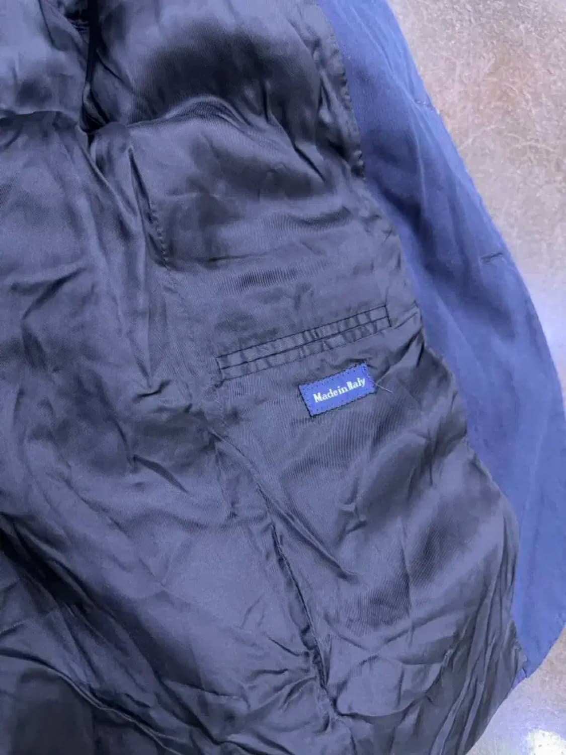 폴로 랄프로렌 캐쥬얼 피크드 라펠 네이비 블레이저 자켓 42 상품이미지8