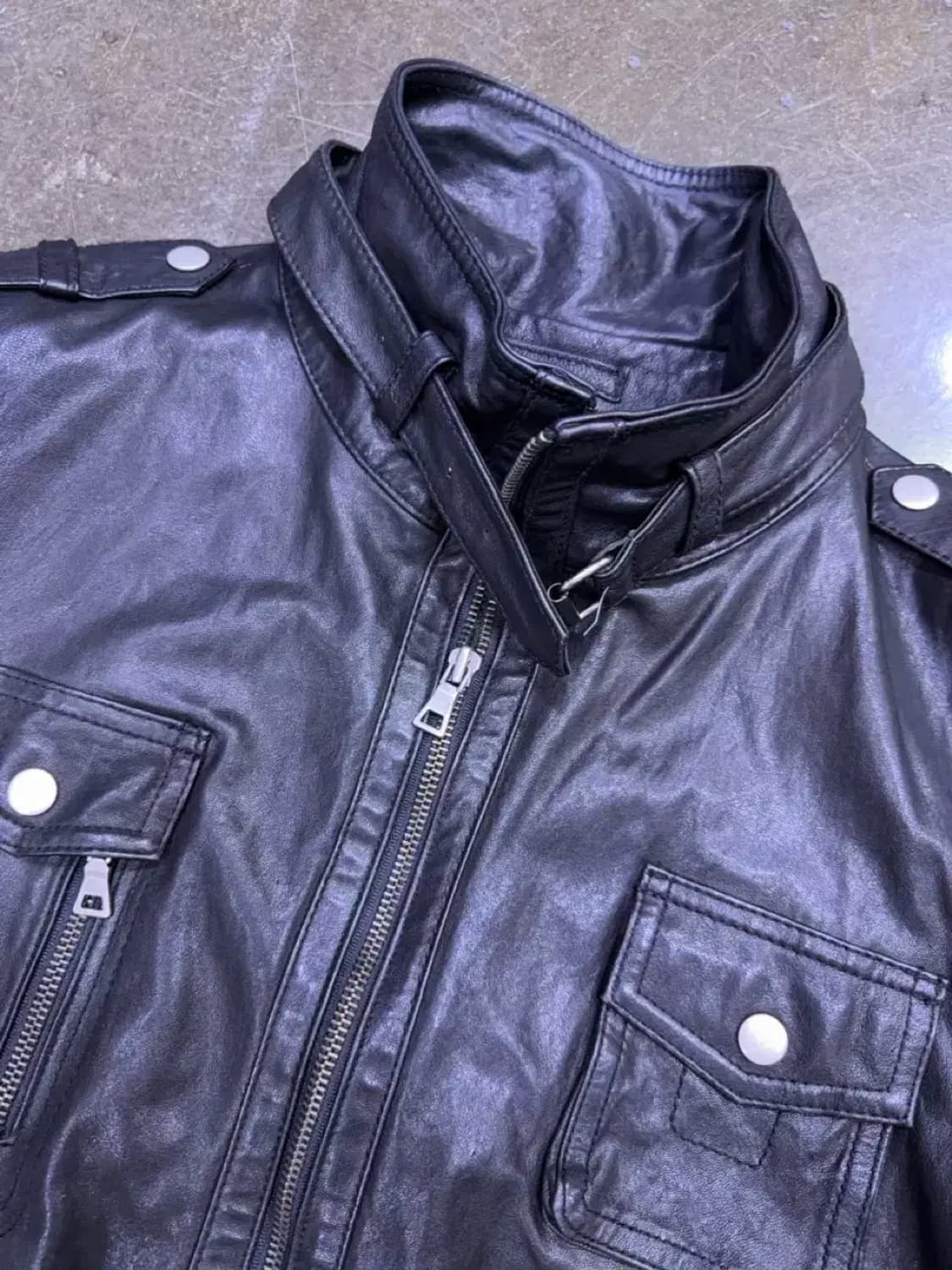 이태리 양가죽 멀티포켓 2way 레더자켓 105 상품이미지3