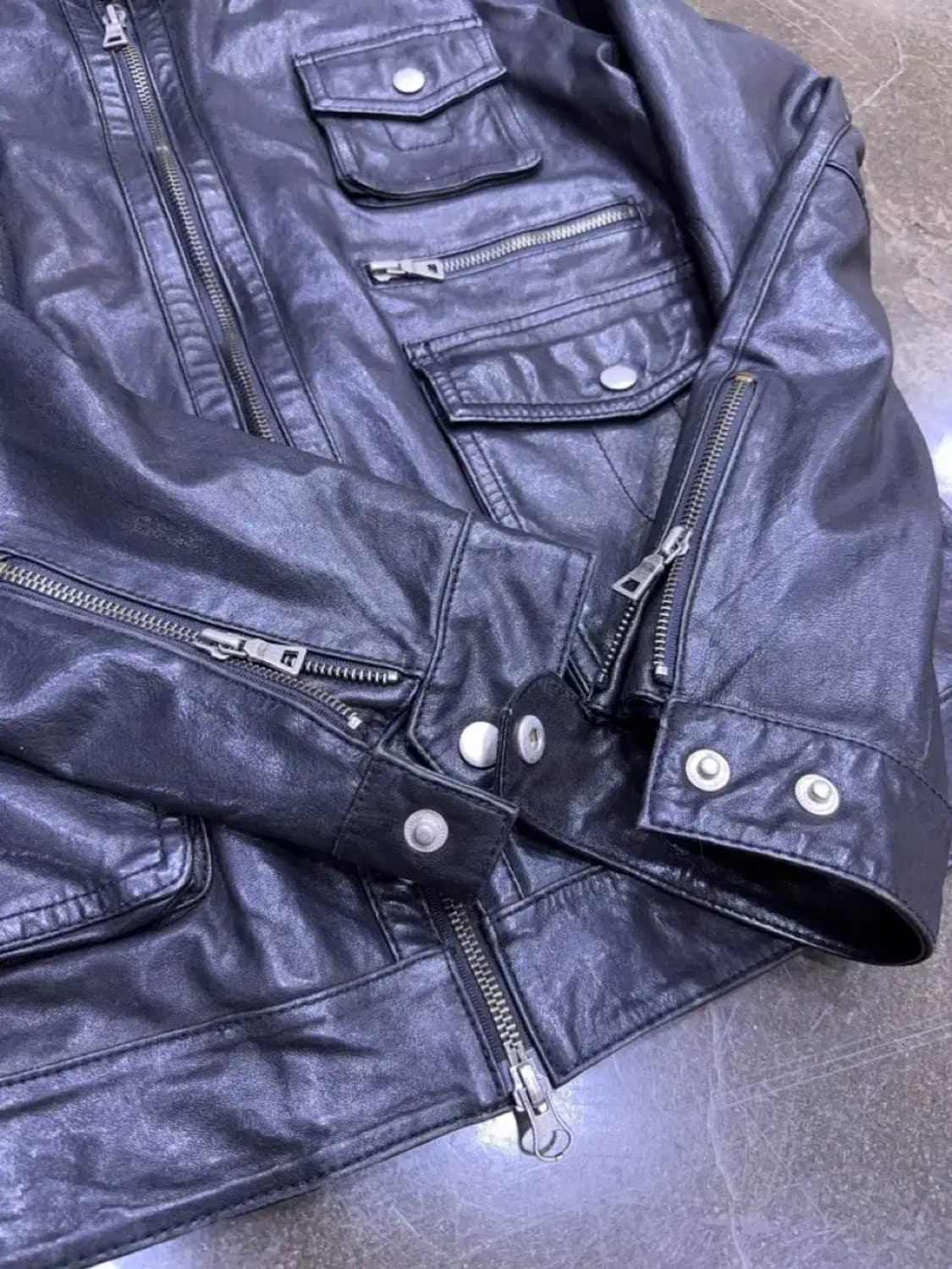 이태리 양가죽 멀티포켓 2way 레더자켓 105 상품이미지6