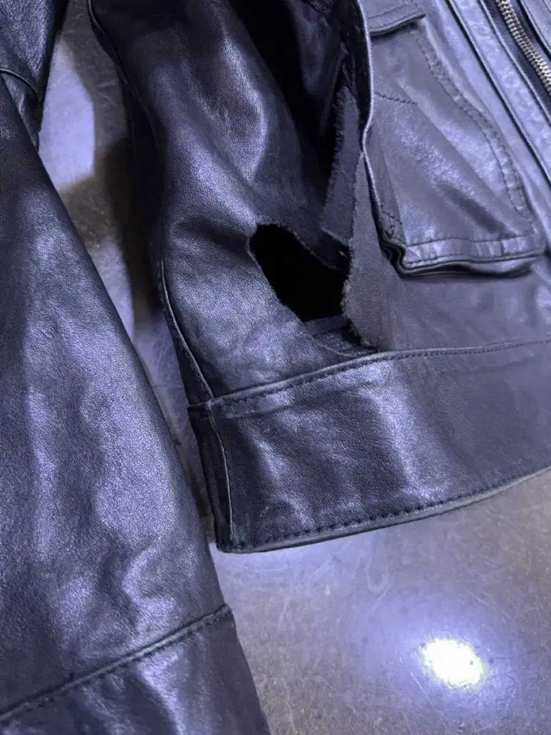 이태리 양가죽 멀티포켓 2way 레더자켓 105 상품이미지7