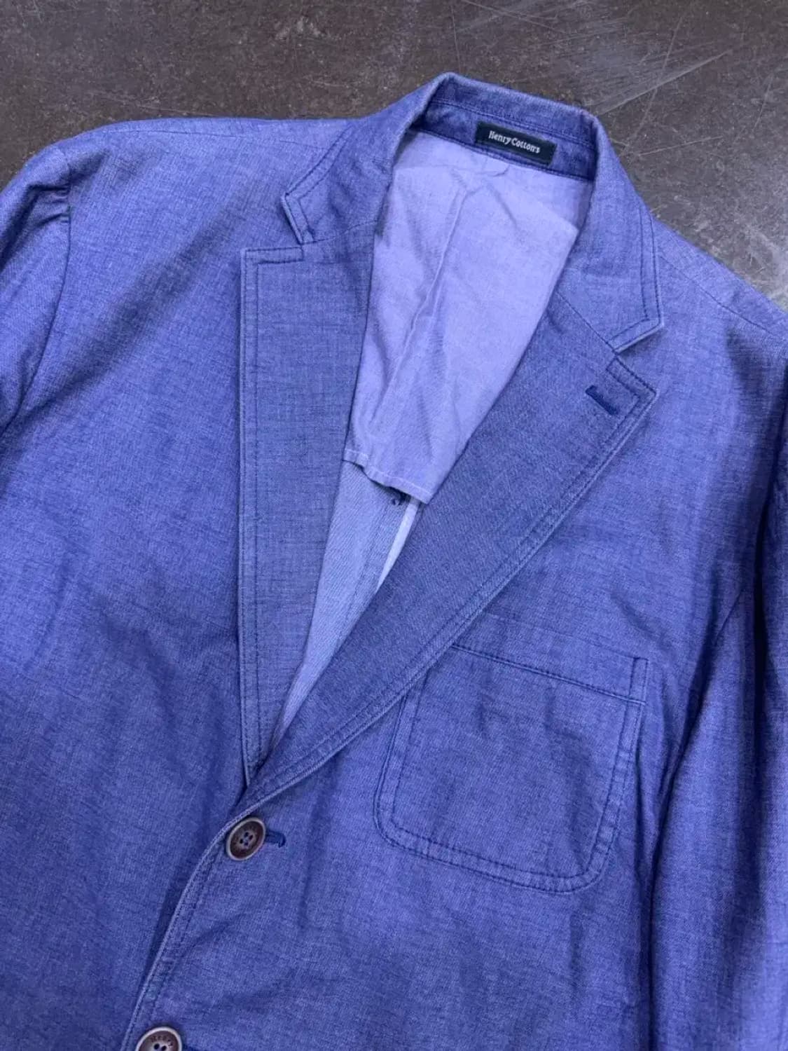 헨리코튼 클래식핏 싱글 3버튼 코튼 혼방 스포츠 자켓 105 상품이미지3
