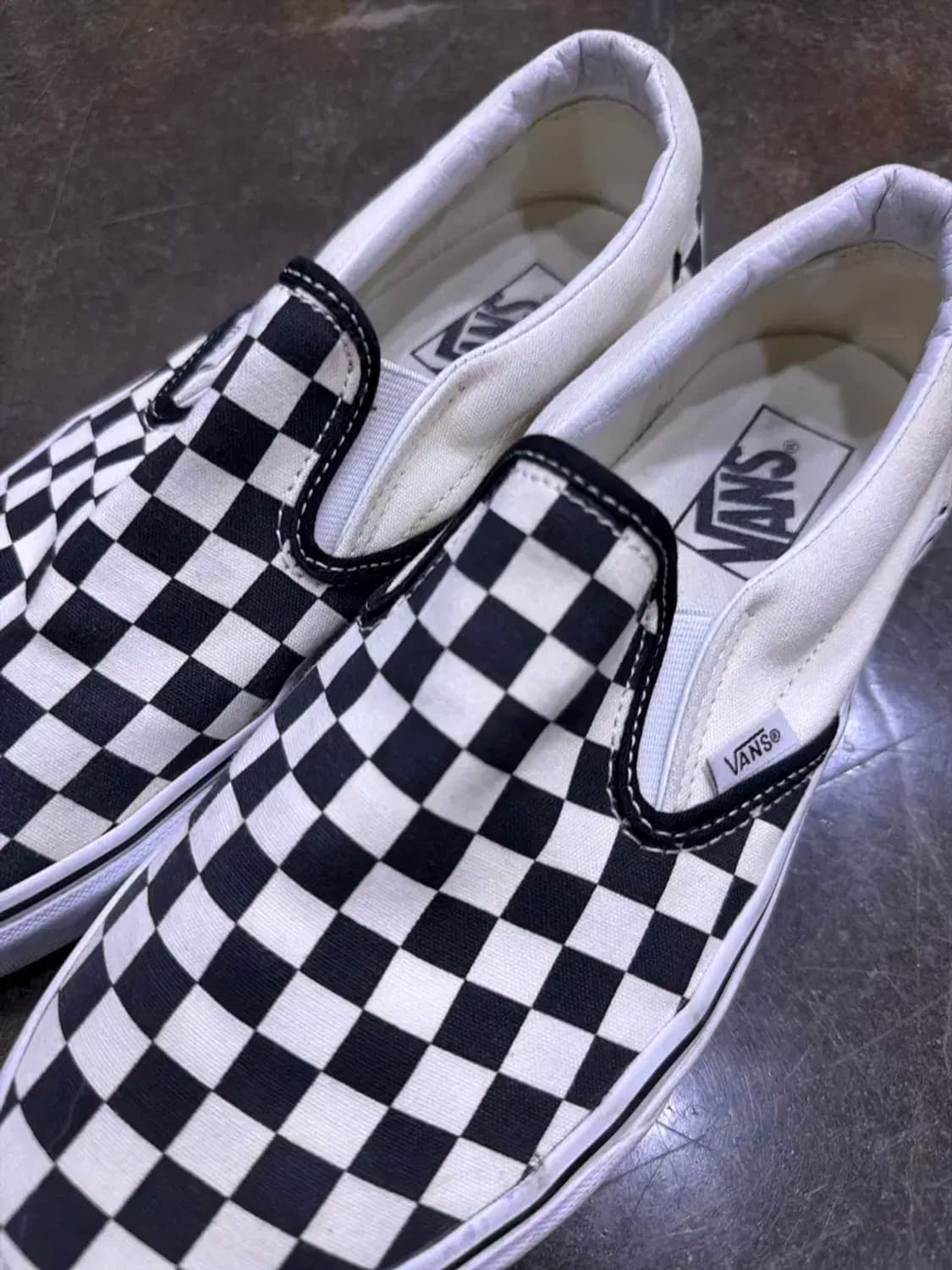 반스 체커보드 슬립온 스니커즈 265 상품이미지4