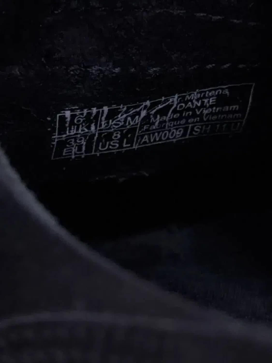 닥터마틴 단테 스니커즈 슈즈 블랙 250 상품이미지9