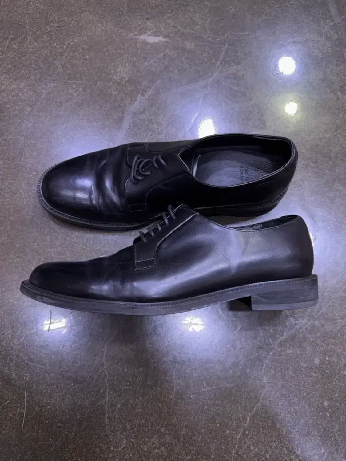 무신사스탠다드 플레인 더비 슈즈 구두 블랙 270 상품이미지7