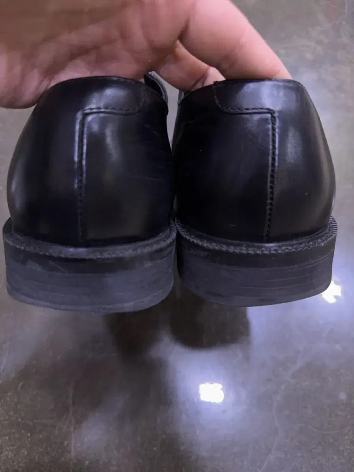 무신사스탠다드 플레인 더비 슈즈 구두 블랙 270 상품이미지8