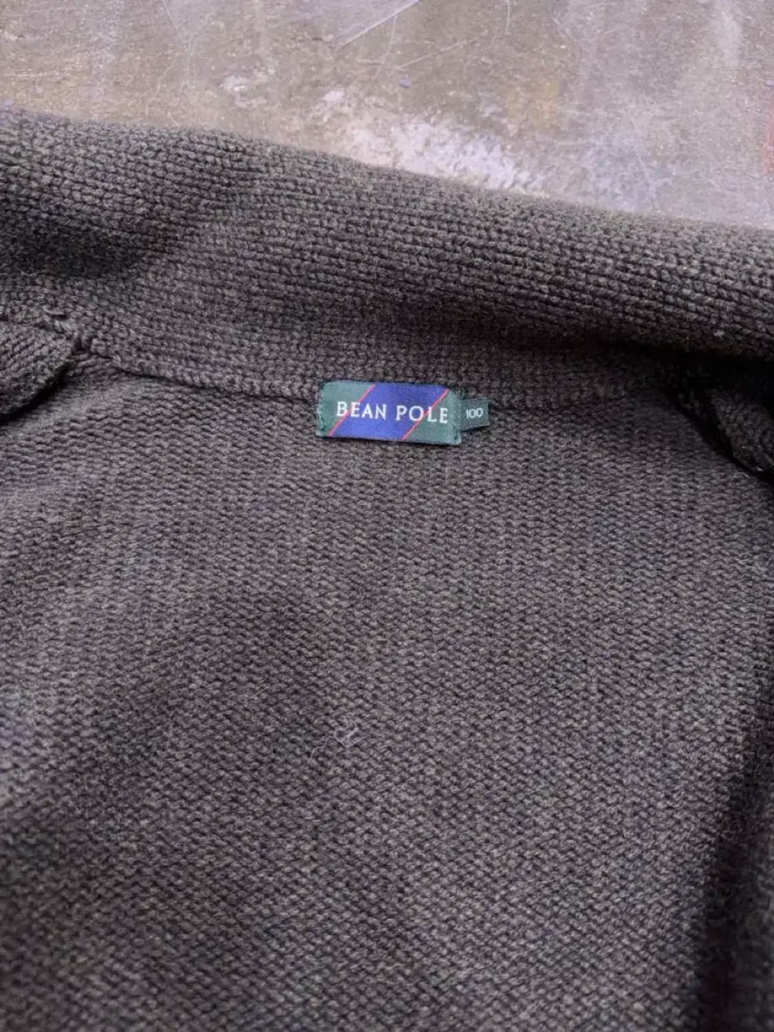 빈폴 숄카라 아즈텍 패턴 니트 헤비 울 가디건 100 상품이미지6