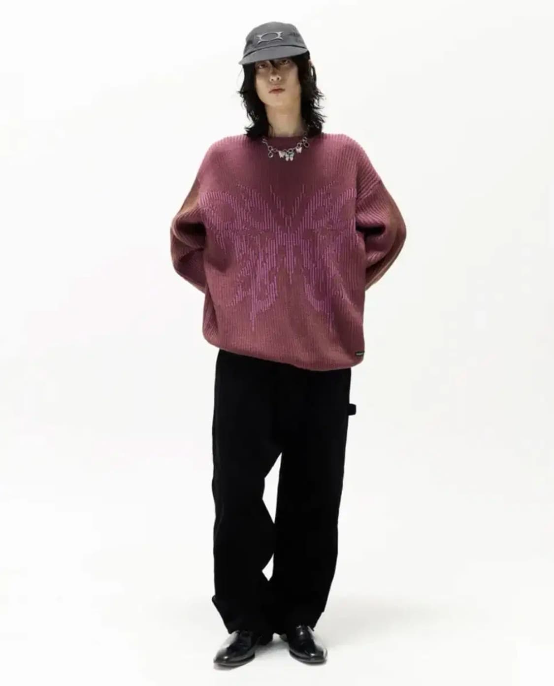 크리틱 버터플라이 니트 스웨터 브라운 M 상품이미지1