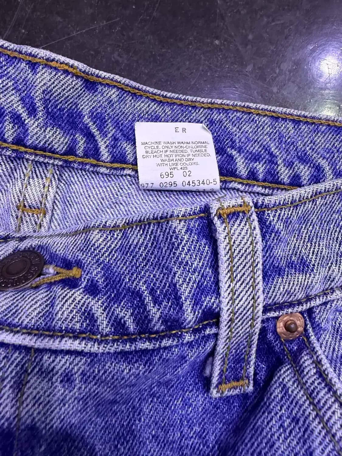 리바이스 550 90's 릴렉스핏 테이퍼드 레그 오렌지 R 데님팬츠 38 상품이미지10