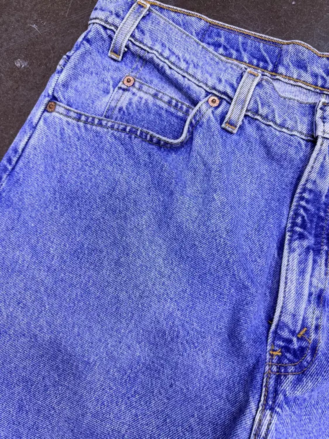 리바이스 550 90's 릴렉스핏 테이퍼드 레그 오렌지 R 데님팬츠 38 상품이미지4