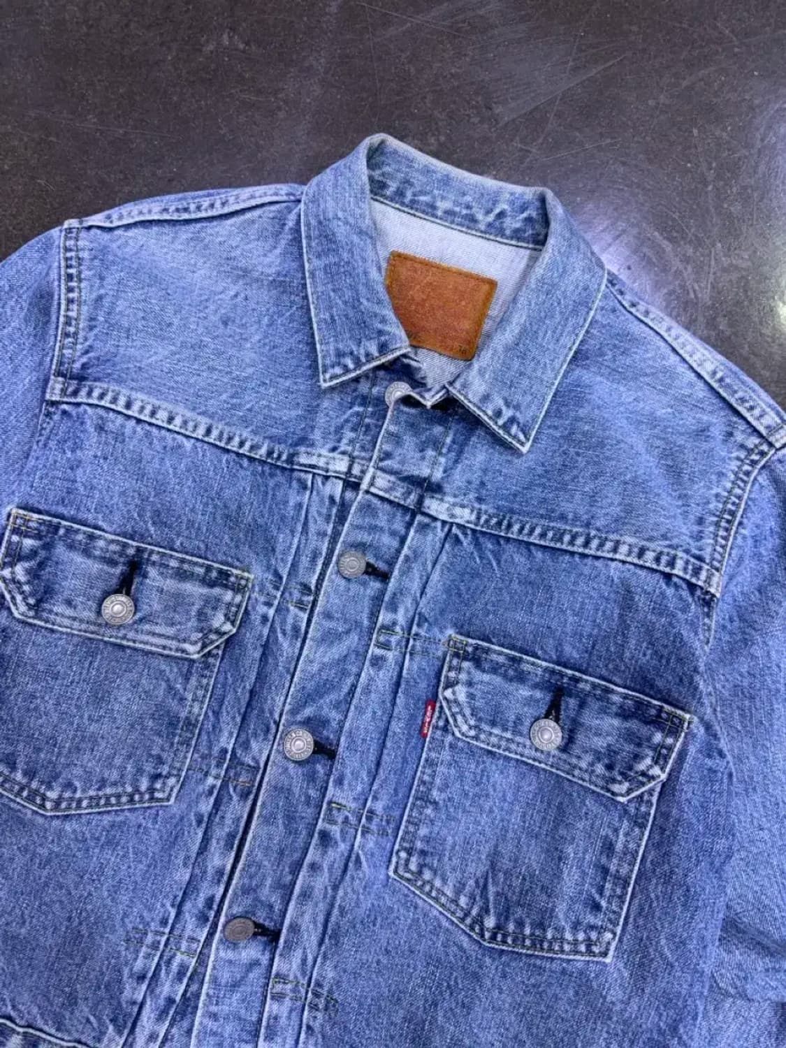 리바이스 LVC 71507XX 2nd 빅E 셀비지 데님자켓 38 상품이미지3