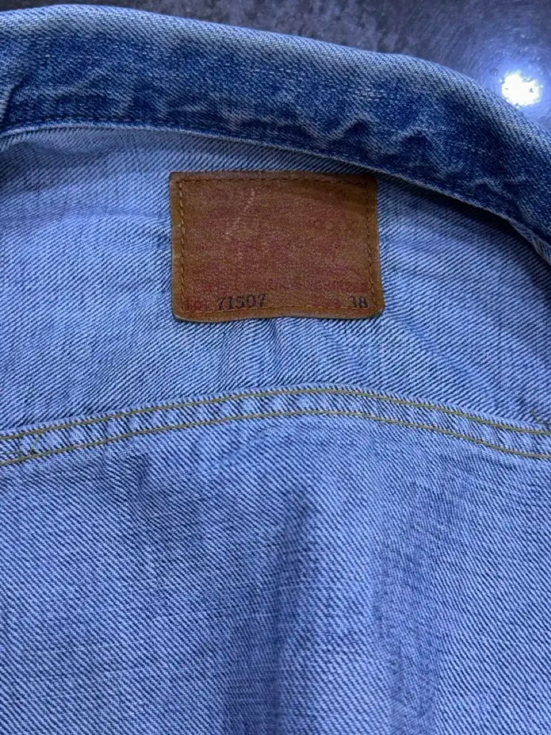 리바이스 LVC 71507XX 2nd 빅E 셀비지 데님자켓 38 상품이미지7