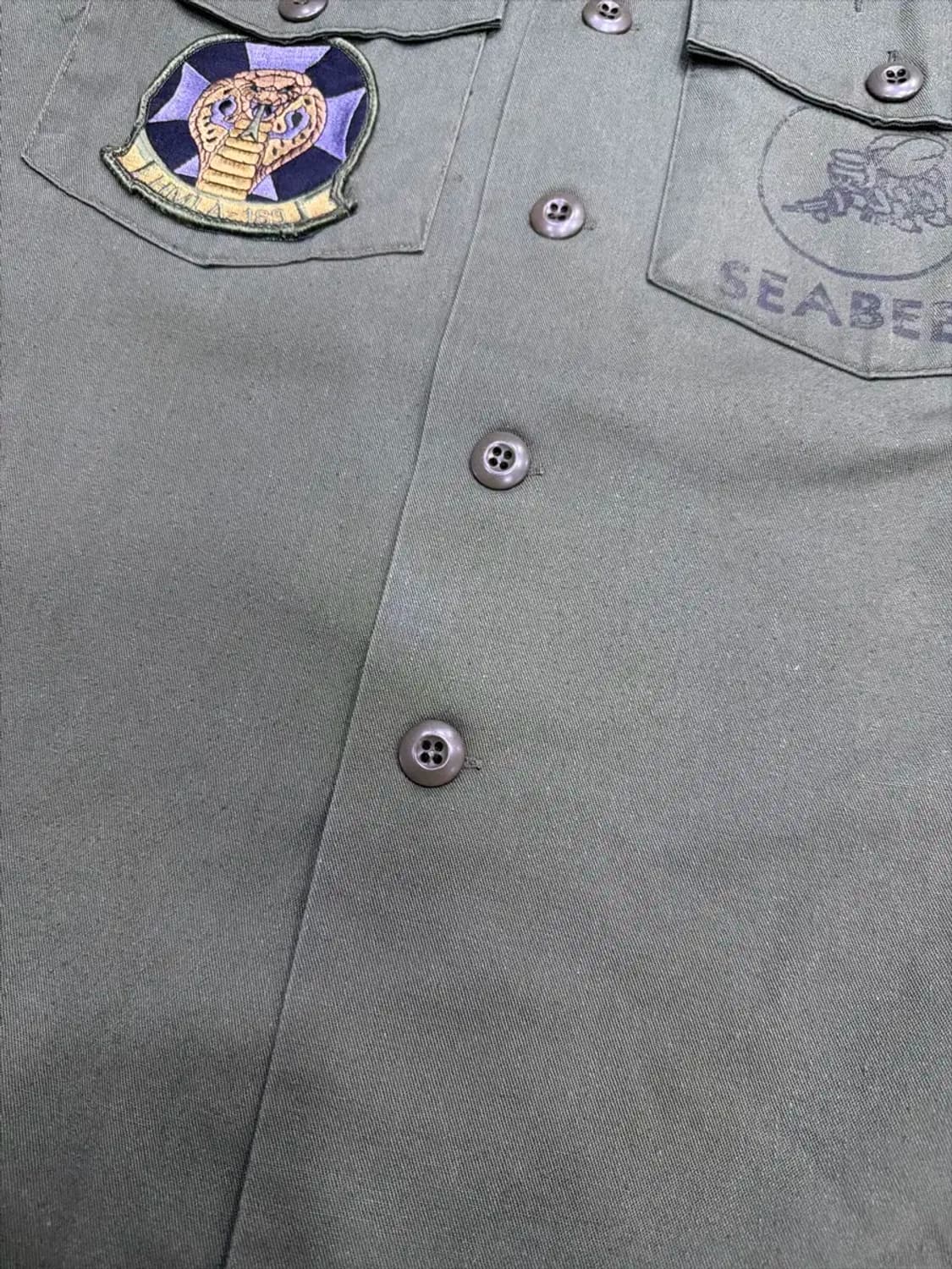 미공군 OG-507 유틸리티 패치 셔츠 Seebees 14.5 x31 상품이미지7