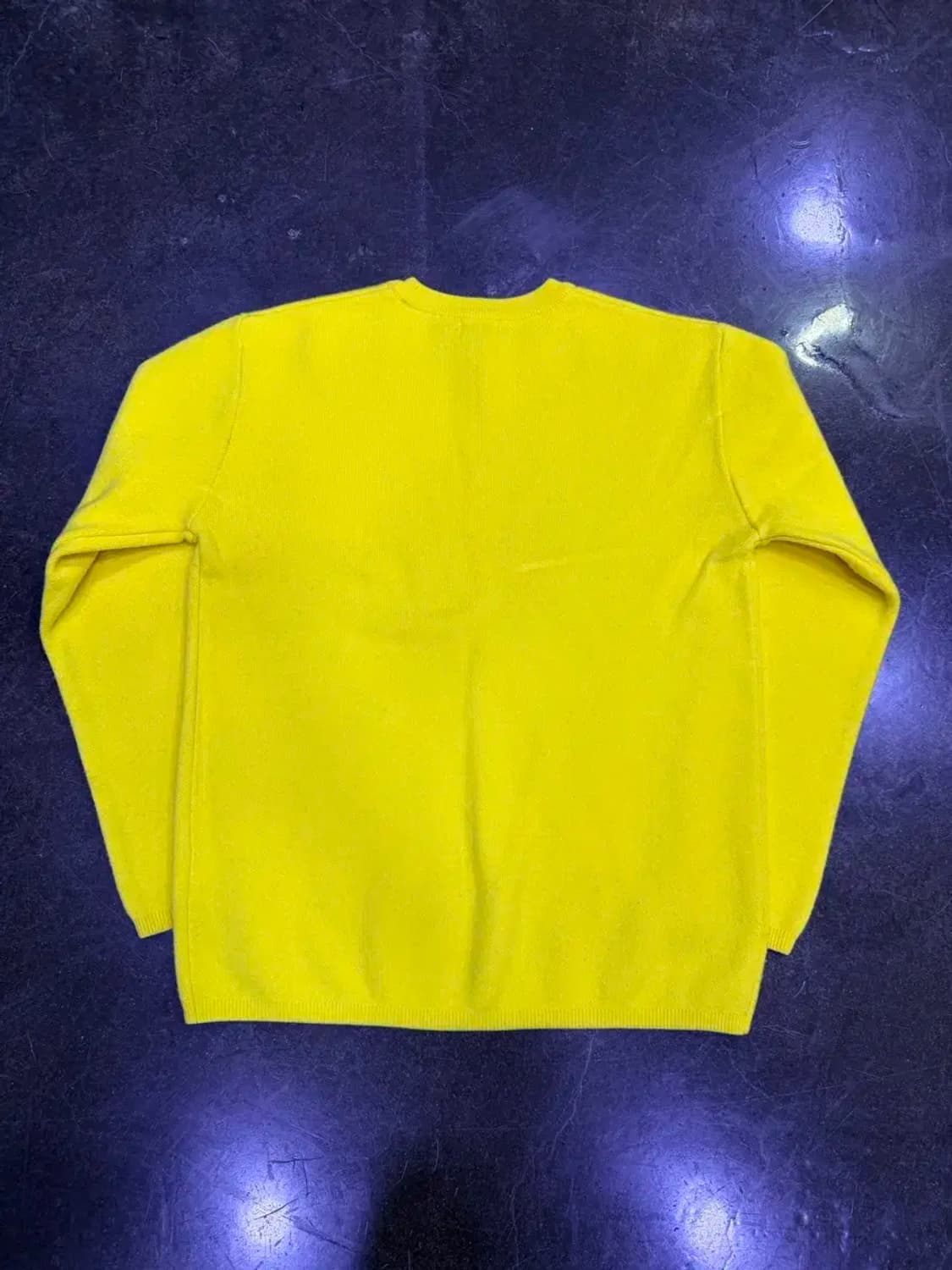 쿠어 탑필 울 라운드 니트 옐로우 M 상품이미지4