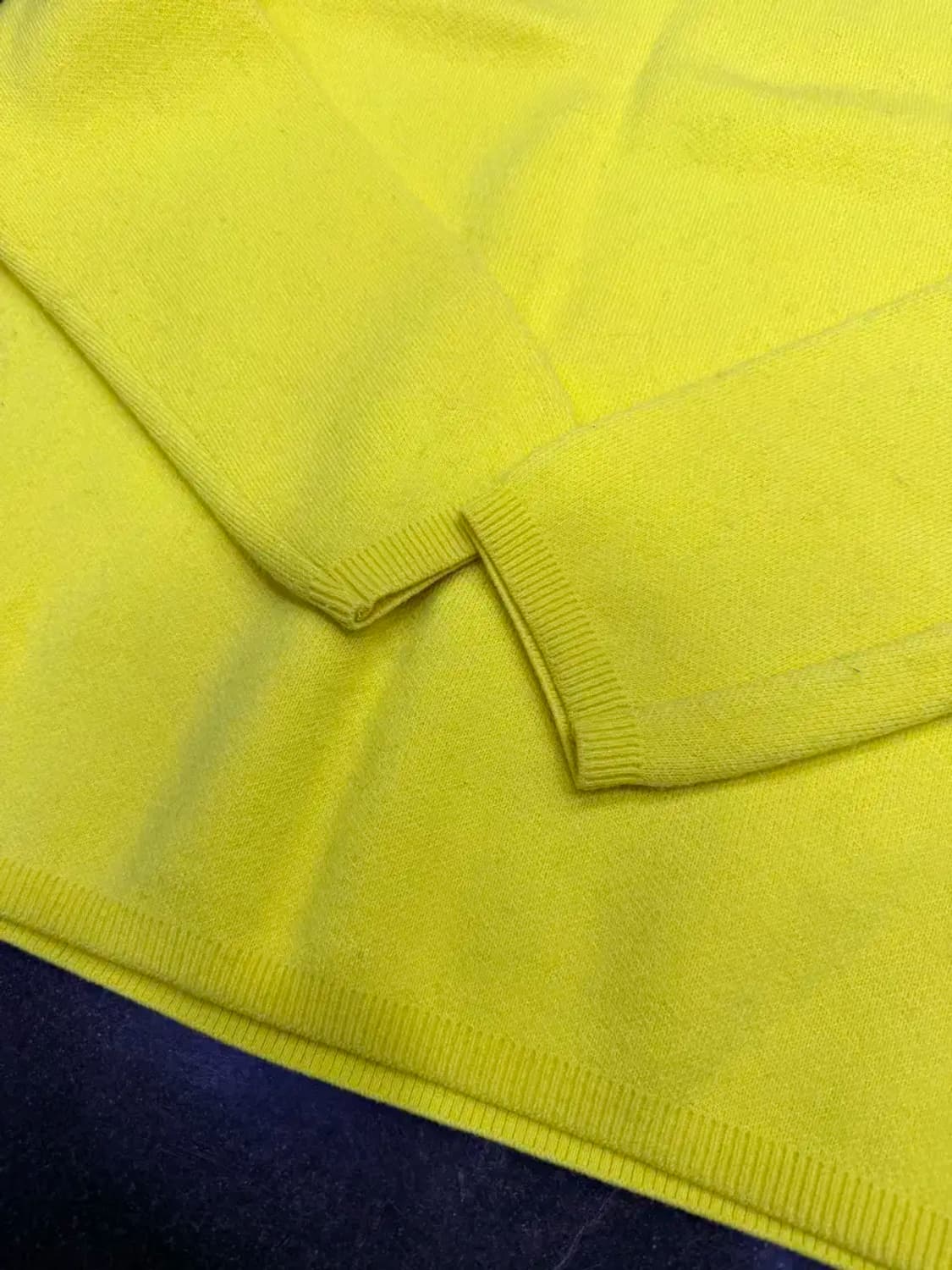 쿠어 탑필 울 라운드 니트 옐로우 M 상품이미지7