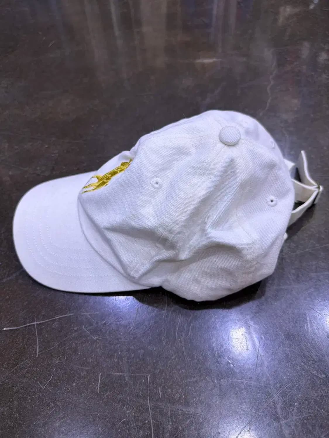 폴로 랄프로렌 빅포니 골드 자수 화이트 볼캡 상품이미지4