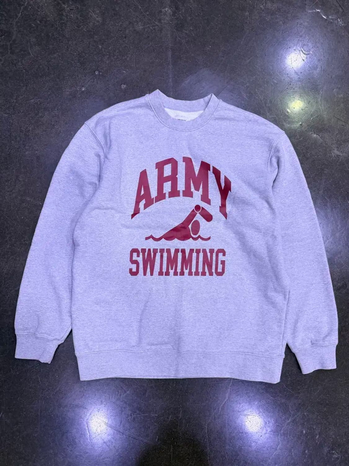 에스피오나지 ARMY 스위밍 맨투맨 스웻셔츠 그레이 L 상품이미지1