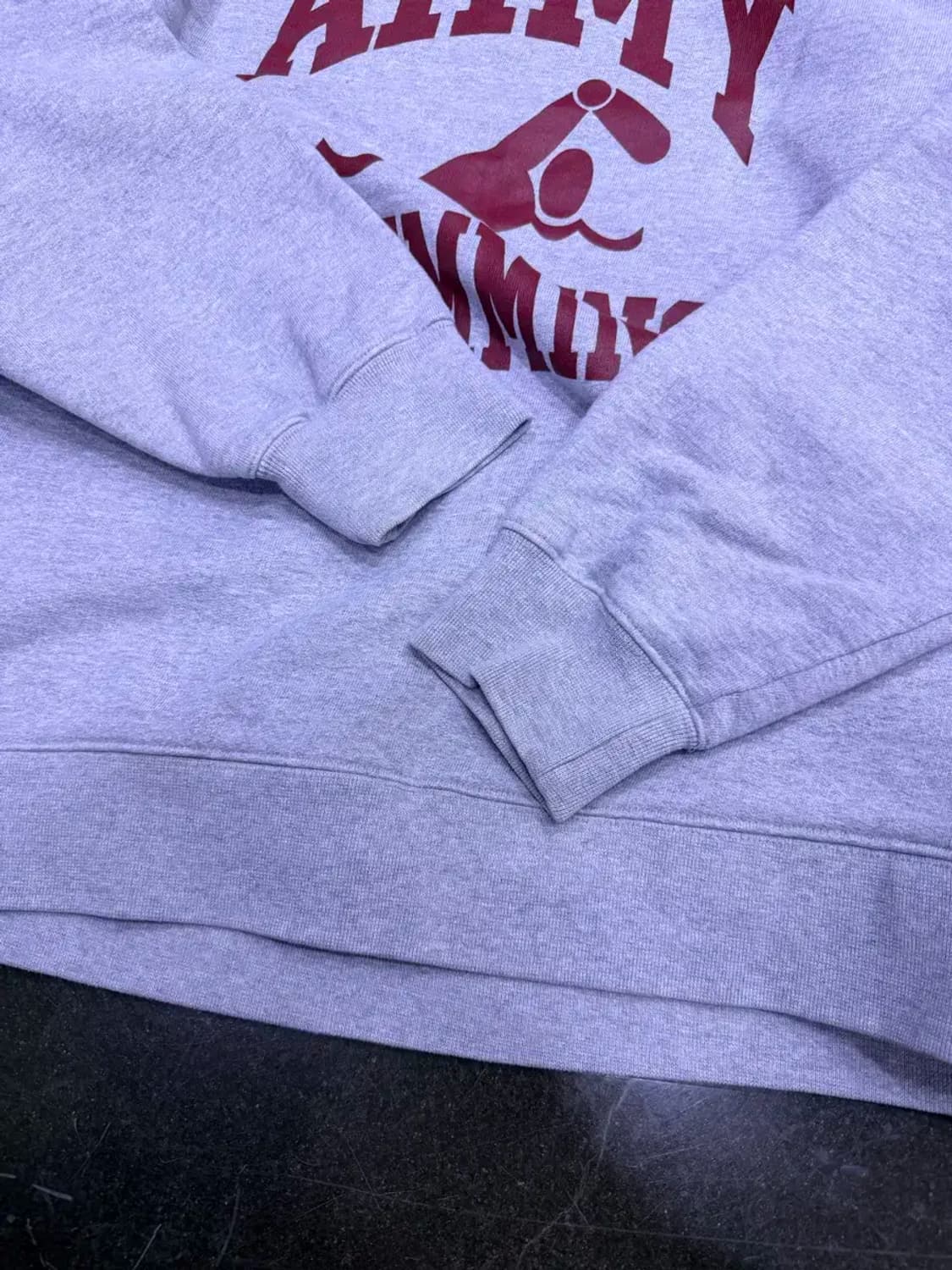 에스피오나지 ARMY 스위밍 맨투맨 스웻셔츠 그레이 L 상품이미지3