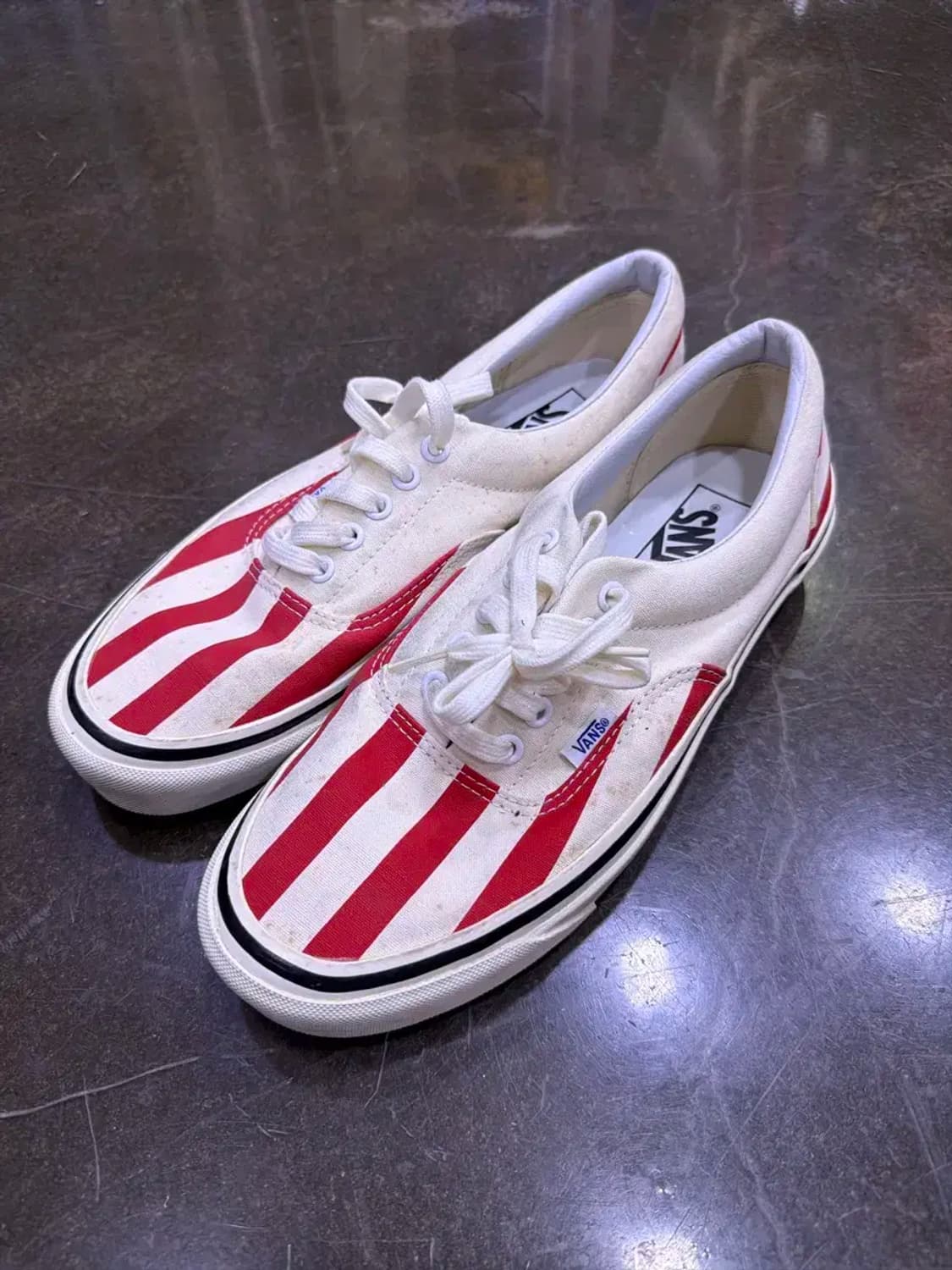 반스 레드 스트라이프 에라 애너하임 스니커즈 슈즈 270 상품이미지1