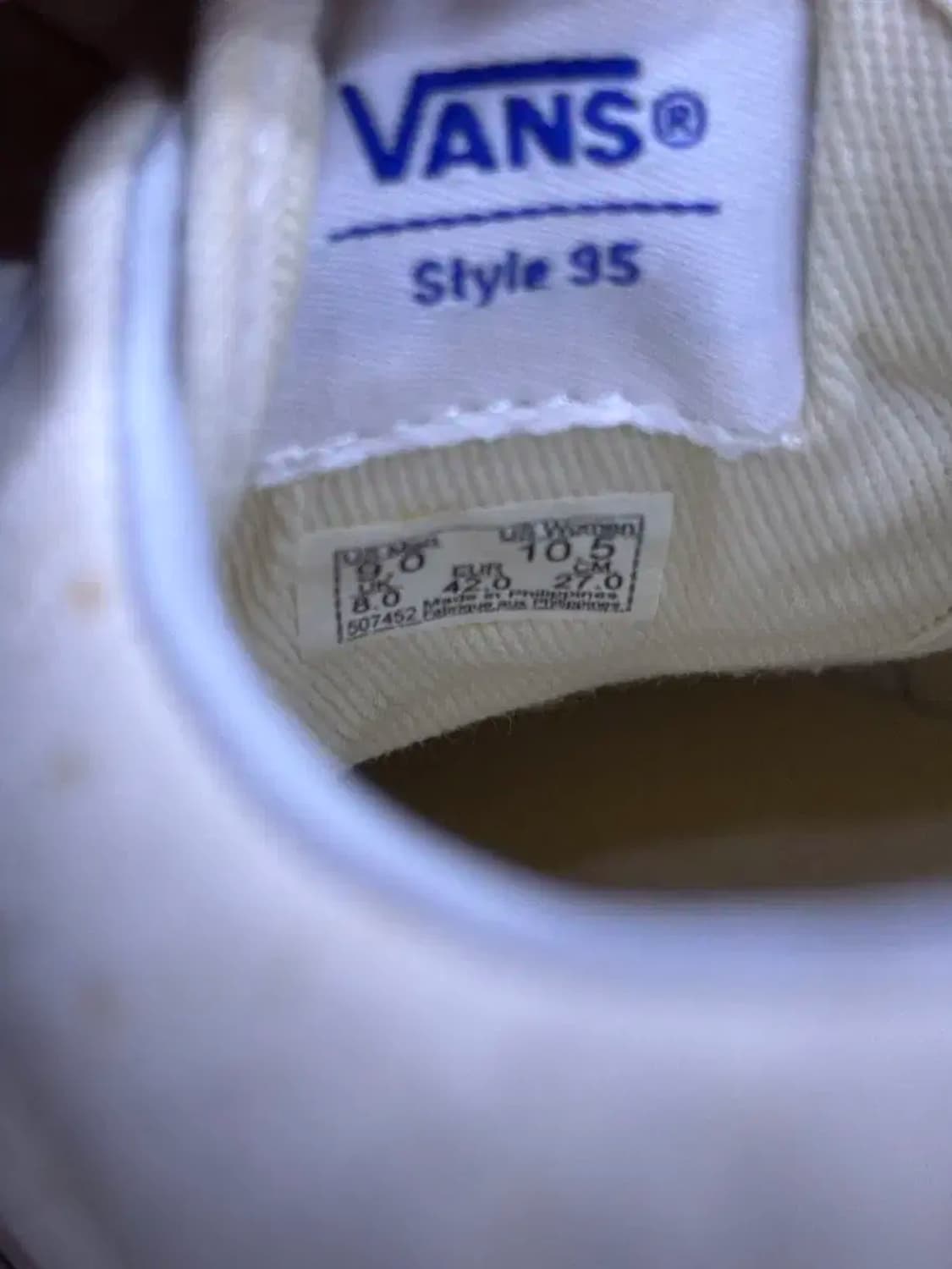 반스 레드 스트라이프 에라 애너하임 스니커즈 슈즈 270 상품이미지10