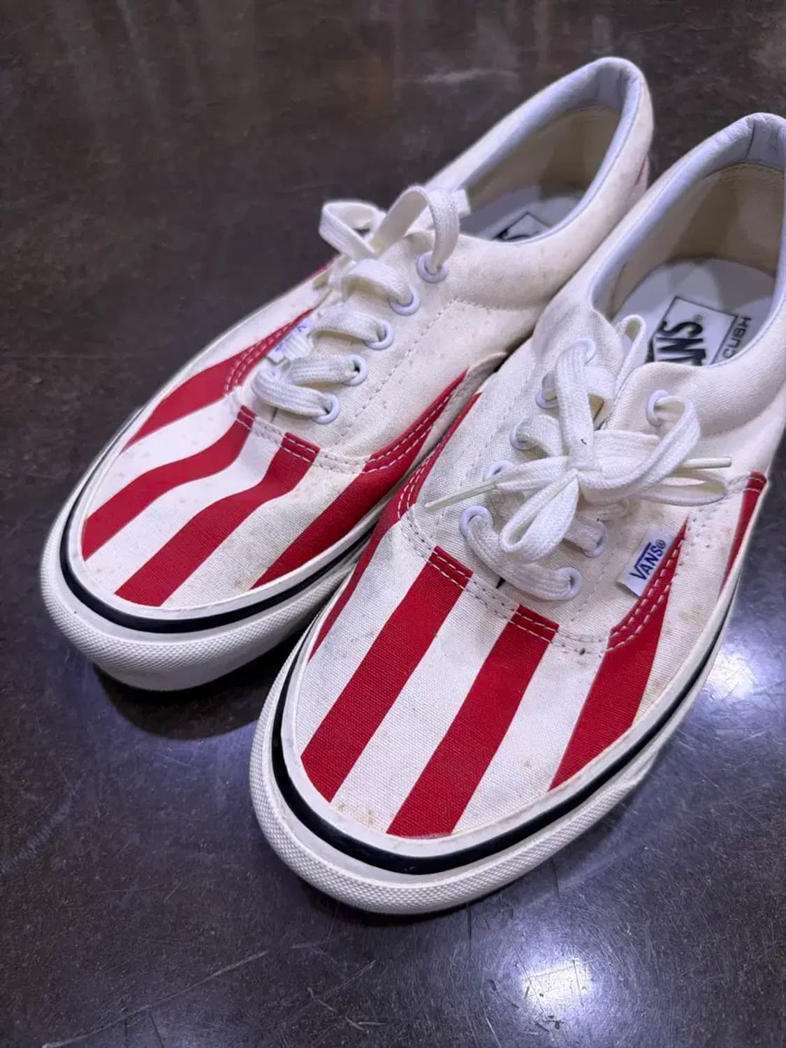 반스 레드 스트라이프 에라 애너하임 스니커즈 슈즈 270 상품이미지3