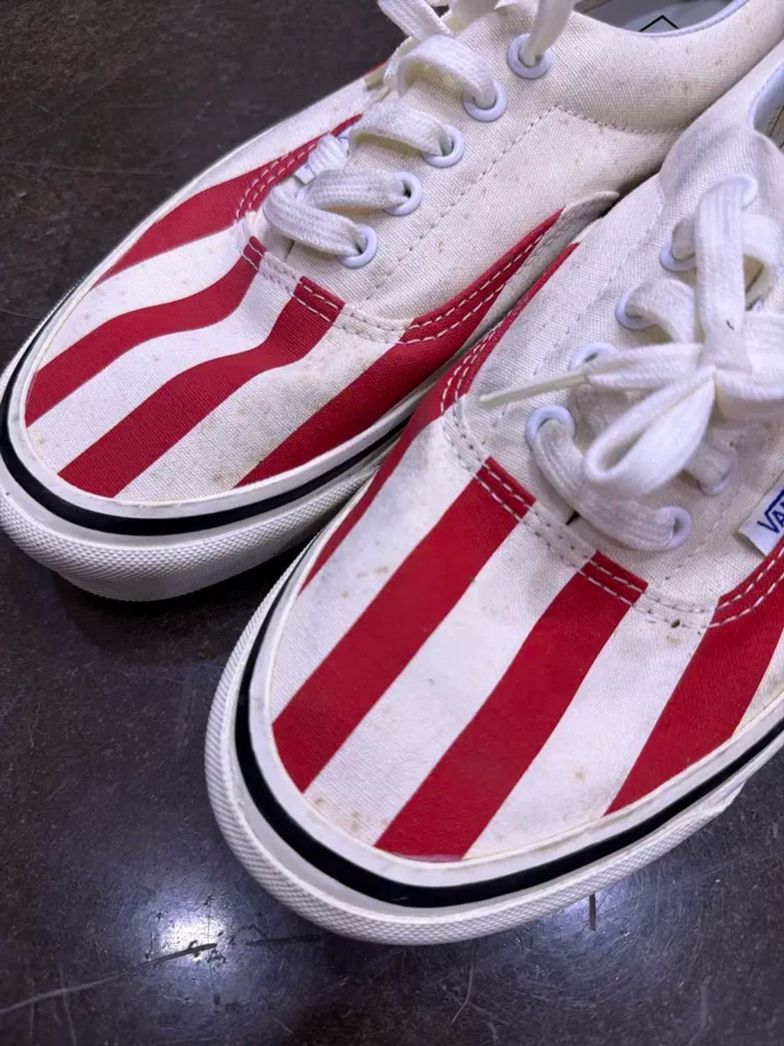 반스 레드 스트라이프 에라 애너하임 스니커즈 슈즈 270 상품이미지6