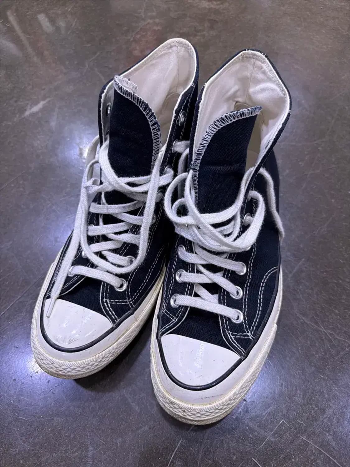 컨버스 척테일러 70 하이 블랙 슈즈 스니커즈 265 상품이미지2