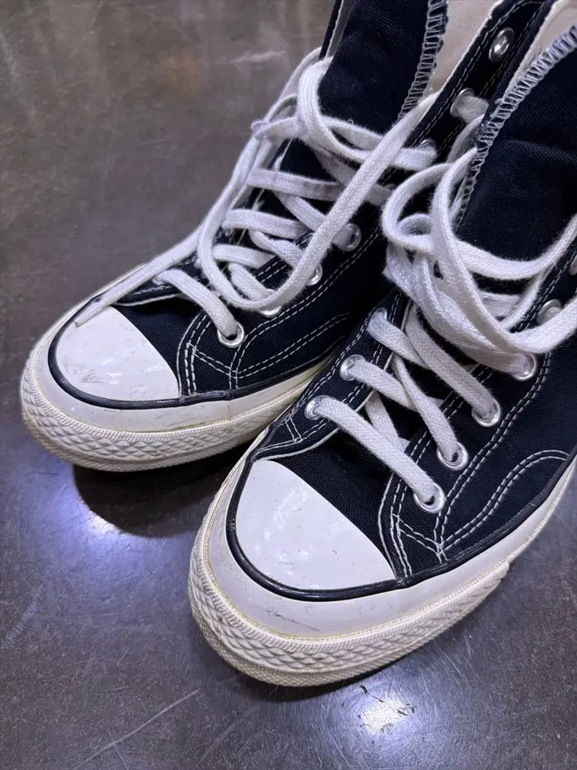 컨버스 척테일러 70 하이 블랙 슈즈 스니커즈 265 상품이미지3