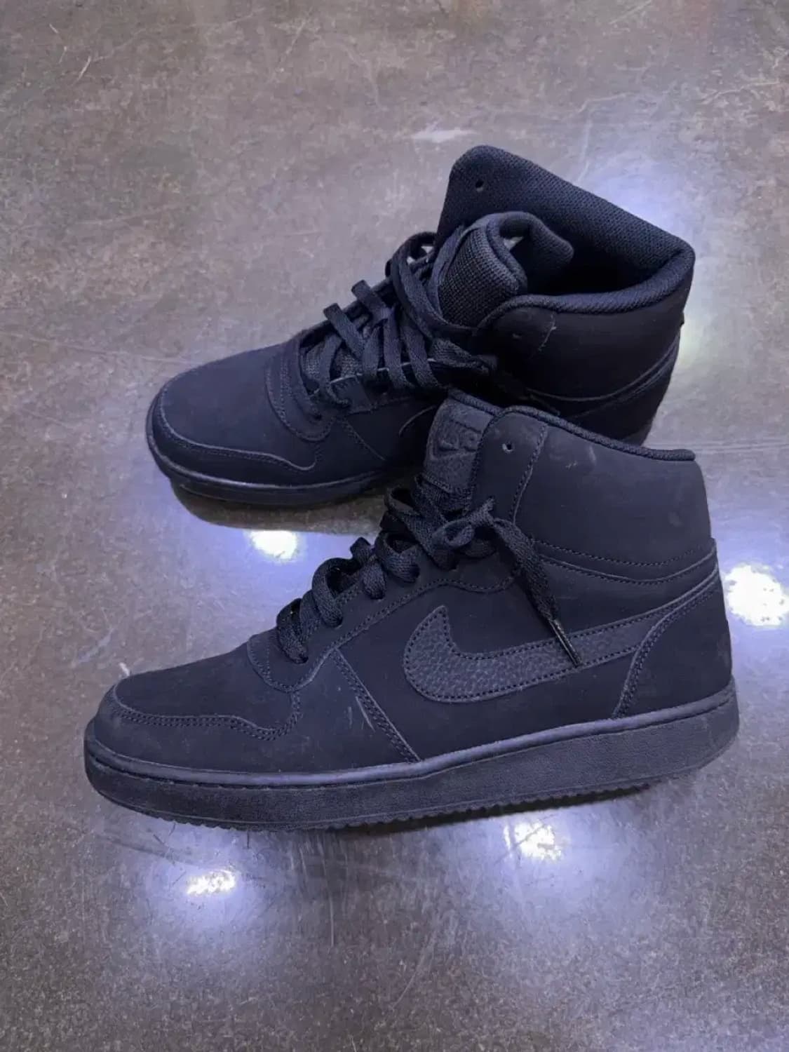 나이키 에버논 미드 트리플블랙 슈즈 누벅 275 상품이미지5