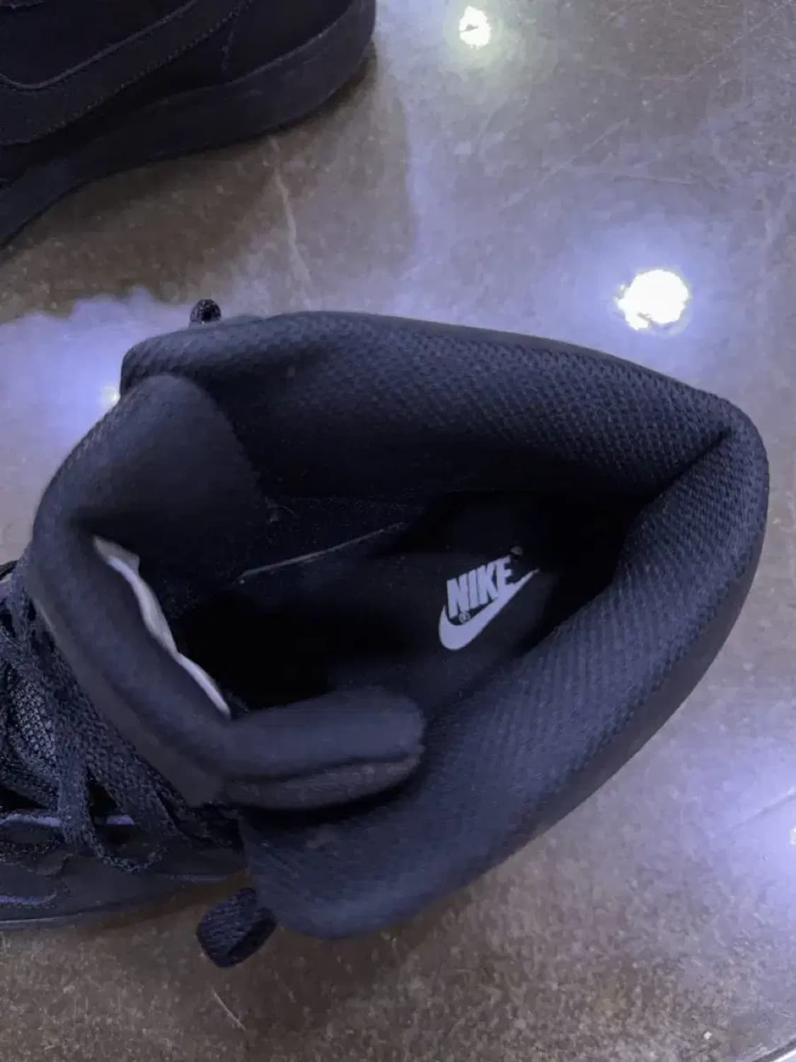 나이키 에버논 미드 트리플블랙 슈즈 누벅 275 상품이미지6