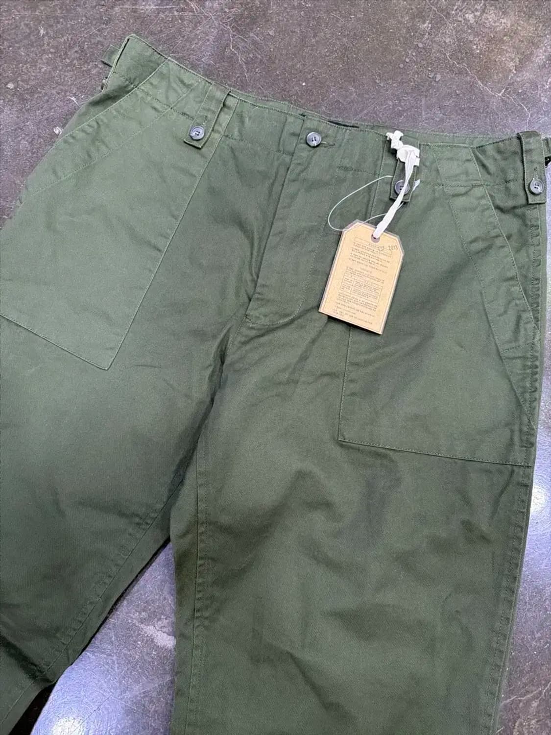 유니폼브릿지 영국군 퍼티그팬츠 올리브 XL 상품이미지3