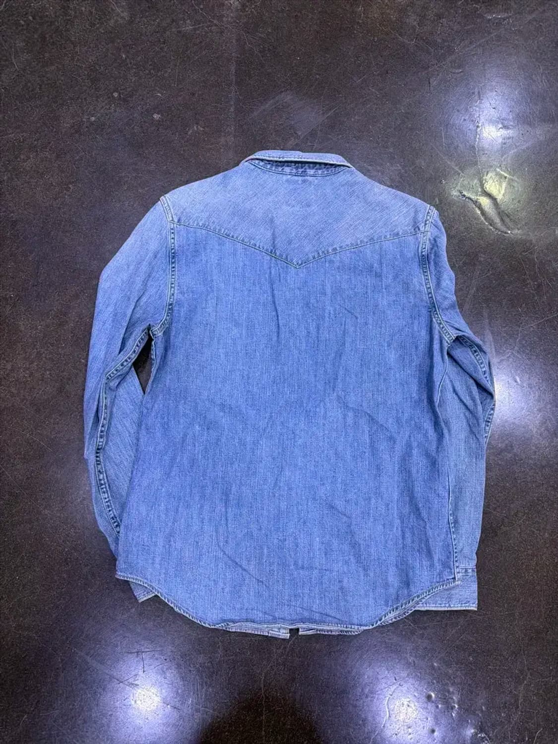 리바이스 빈티지 워싱 웨스턴 데님셔츠 남방 슬림핏 M 상품이미지2