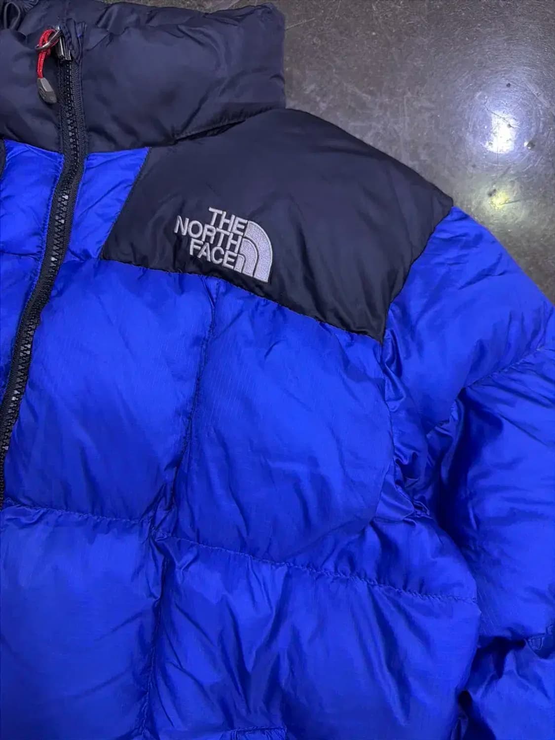 노스페이스 써밋 로체 800 구스다운 패딩 점퍼 블루 95 상품이미지4