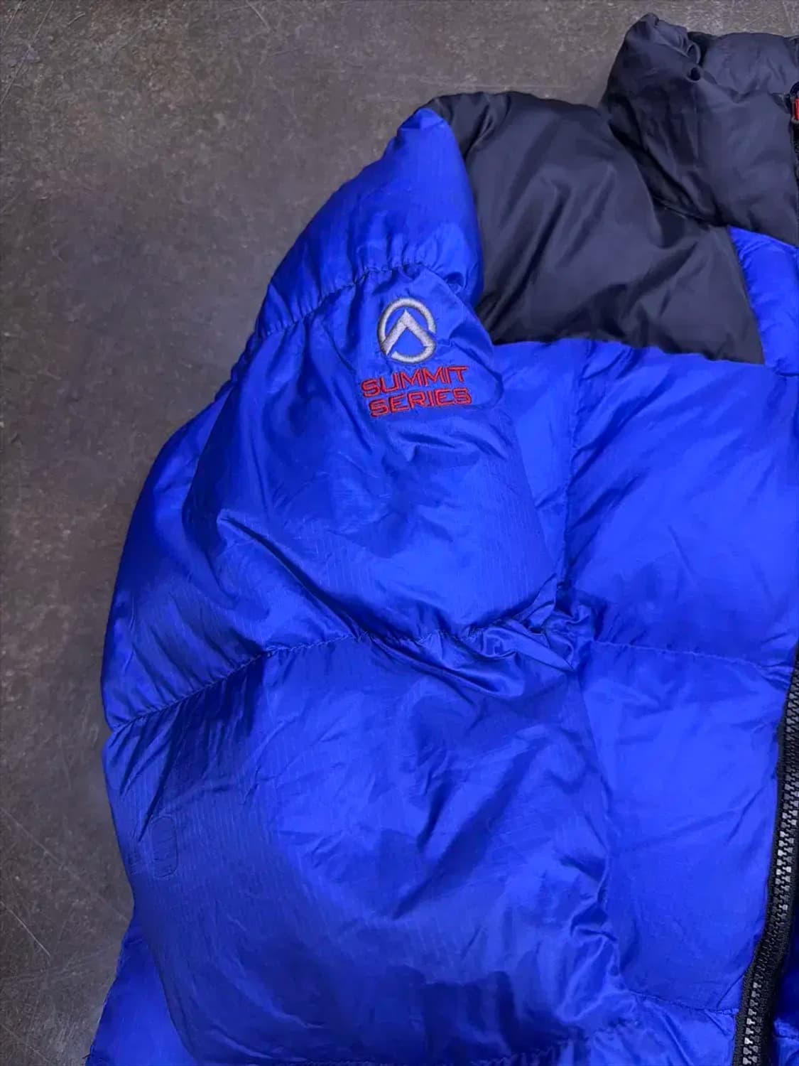 노스페이스 써밋 로체 800 구스다운 패딩 점퍼 블루 95 상품이미지5