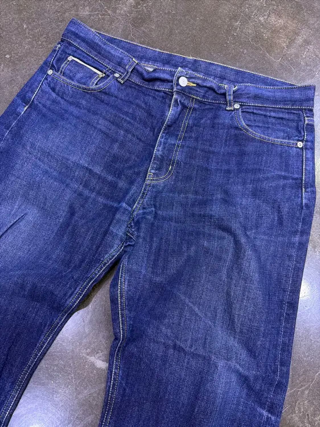 유니폼브릿지 셀비지 데님팬츠 딥인디고 XL 상품이미지3