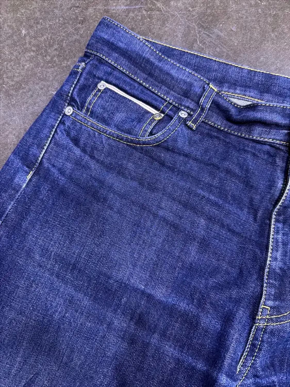 유니폼브릿지 셀비지 데님팬츠 딥인디고 XL 상품이미지4