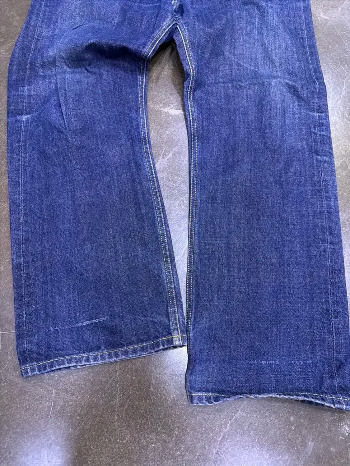 유니폼브릿지 셀비지 데님팬츠 딥인디고 XL 상품이미지6