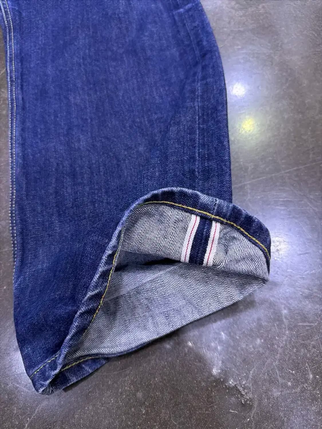 유니폼브릿지 셀비지 데님팬츠 딥인디고 XL 상품이미지7