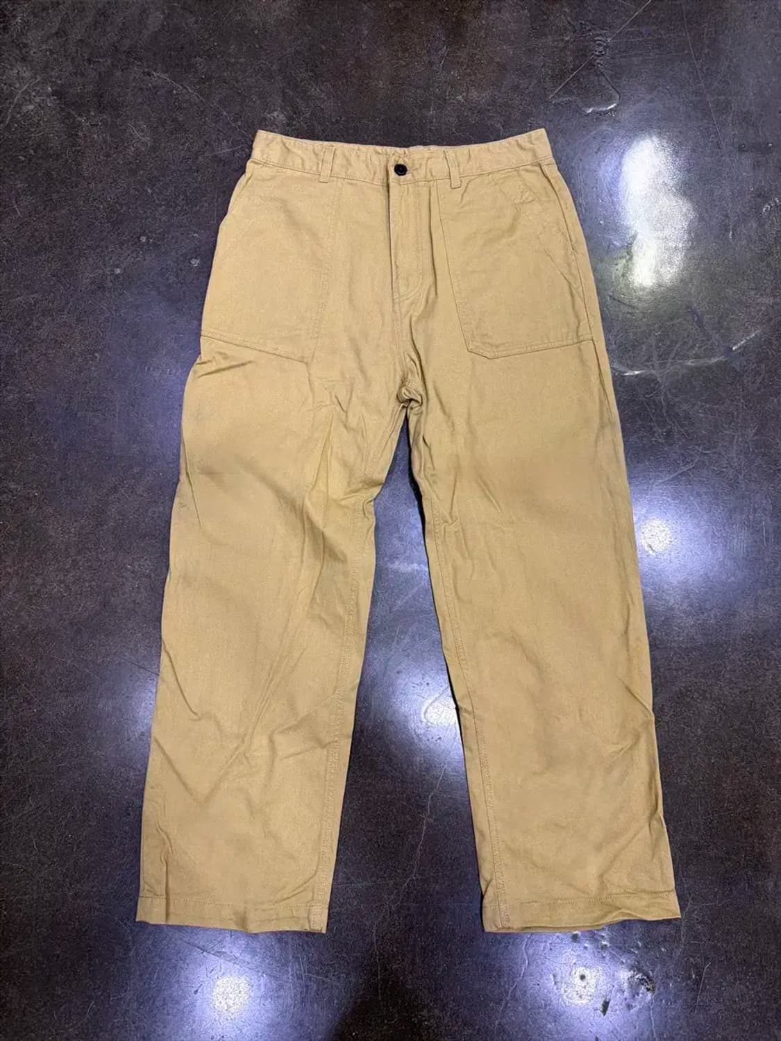 유니폼브릿지 퍼티그팬츠 레귤러핏 베이지 34 상품이미지1