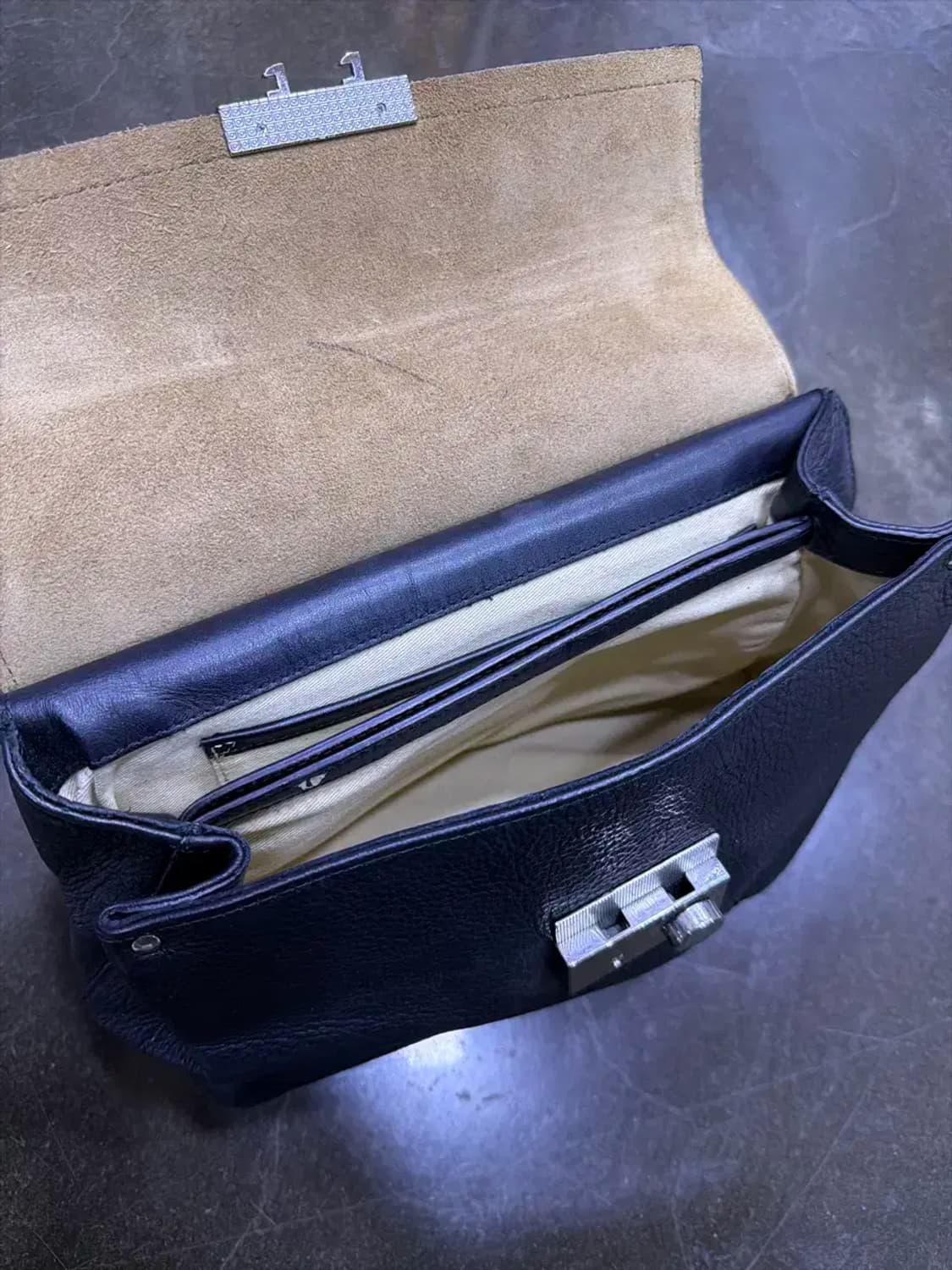 마시모두띠 소가죽 크로스백 토트 핸드백 블랙 상품이미지9