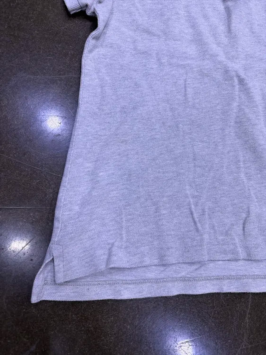 폴로 랄프로렌 스키니핏 피케 반팔 카라티 그레이 L 상품이미지6