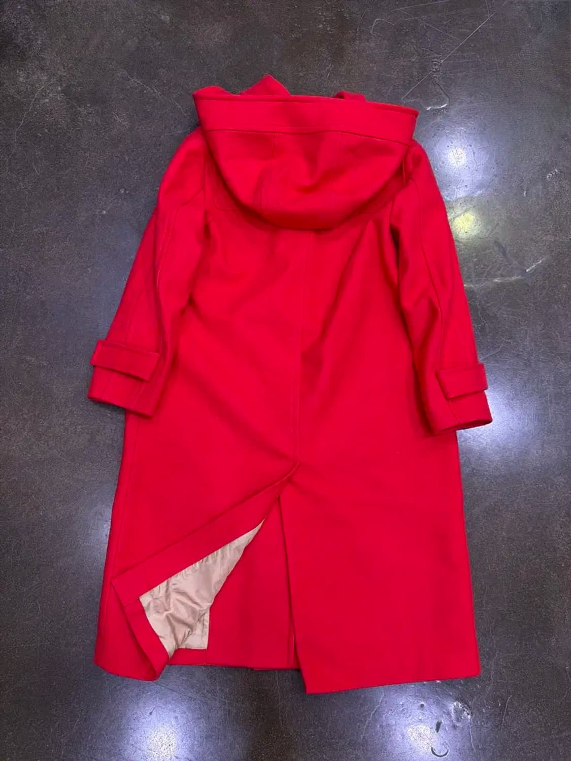 빈폴 레이디스 솔리드 롱 더플코트 떡볶이 코트 레드 90 상품이미지4