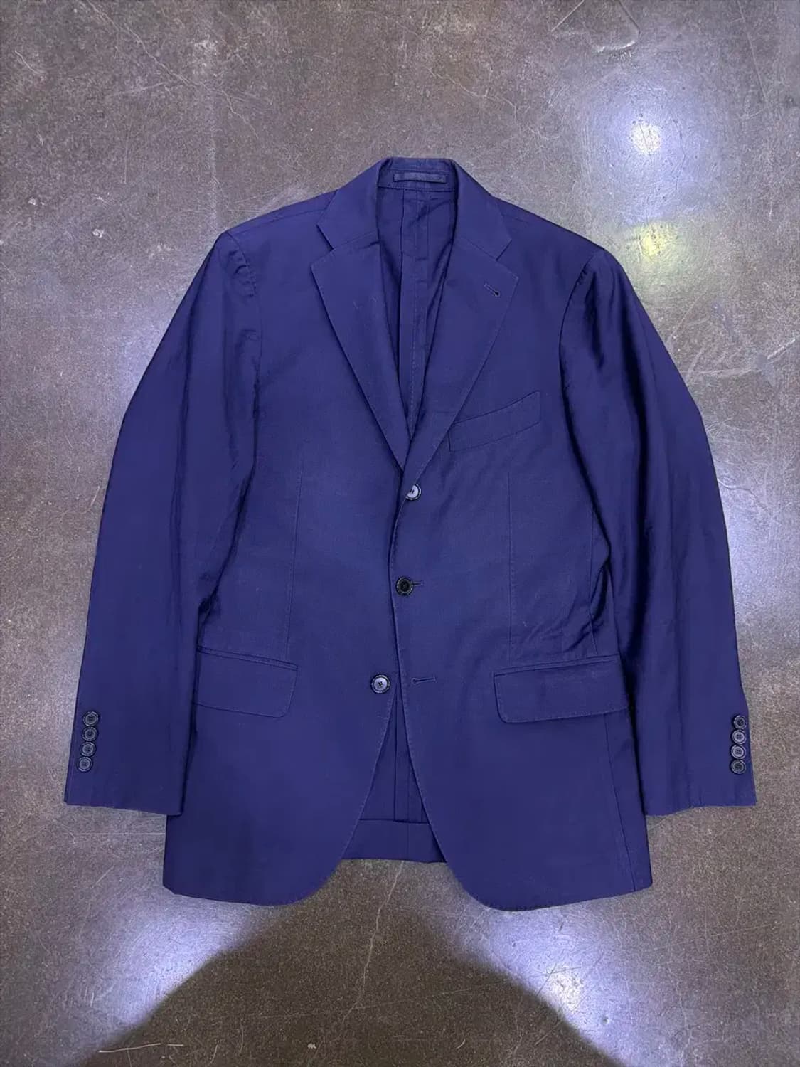 맨온더분 슬림 블레이저 싱글 자켓 네이비 46 상품이미지1