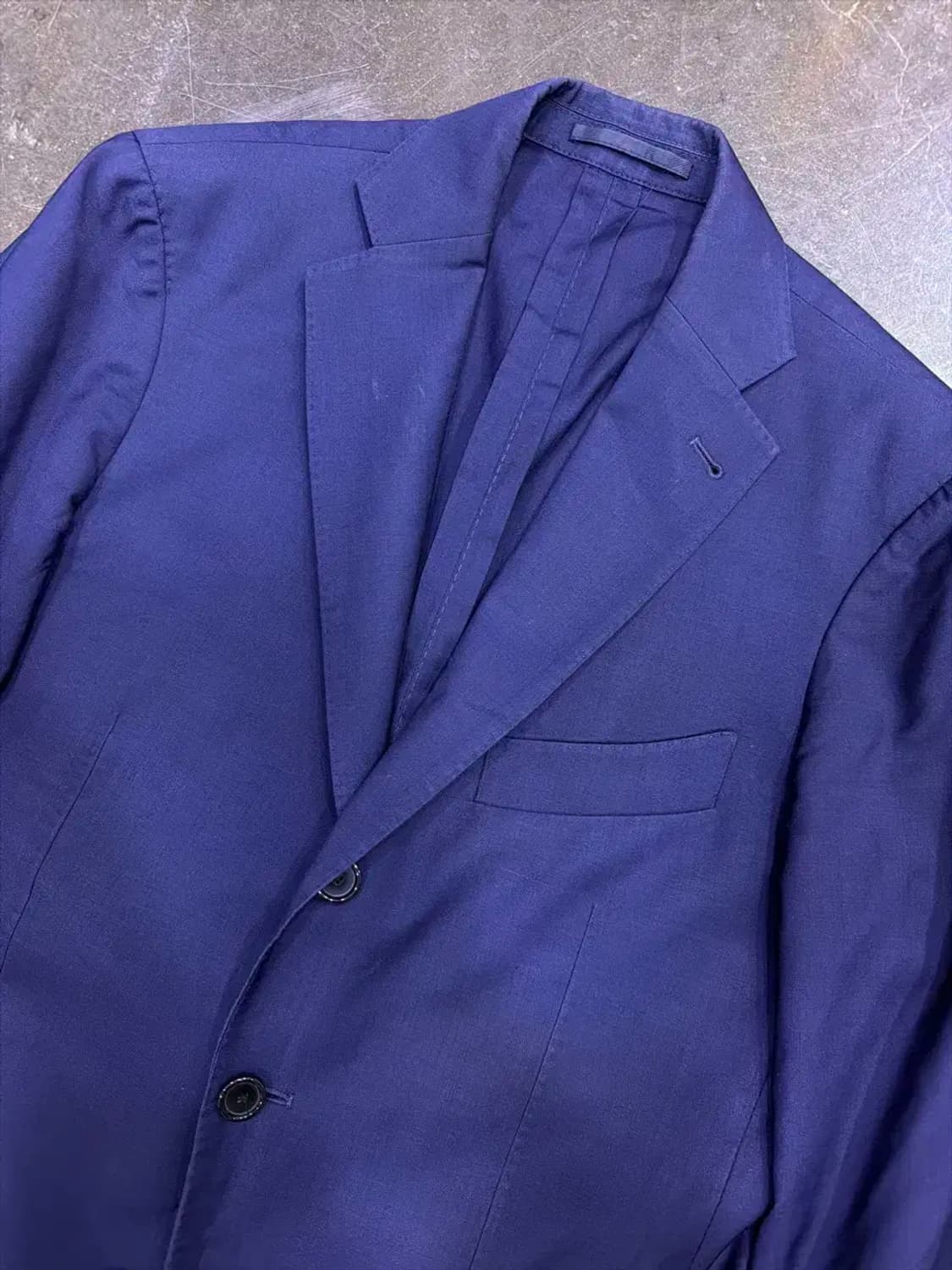 맨온더분 슬림 블레이저 싱글 자켓 네이비 46 상품이미지3