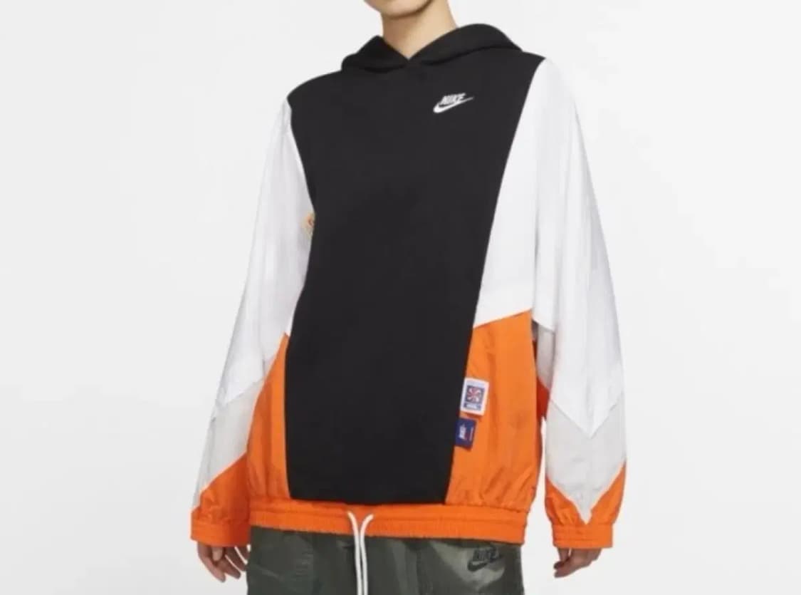 나이키 우먼스 아이콘 클래쉬 배색 후디 후드 S 상품이미지1