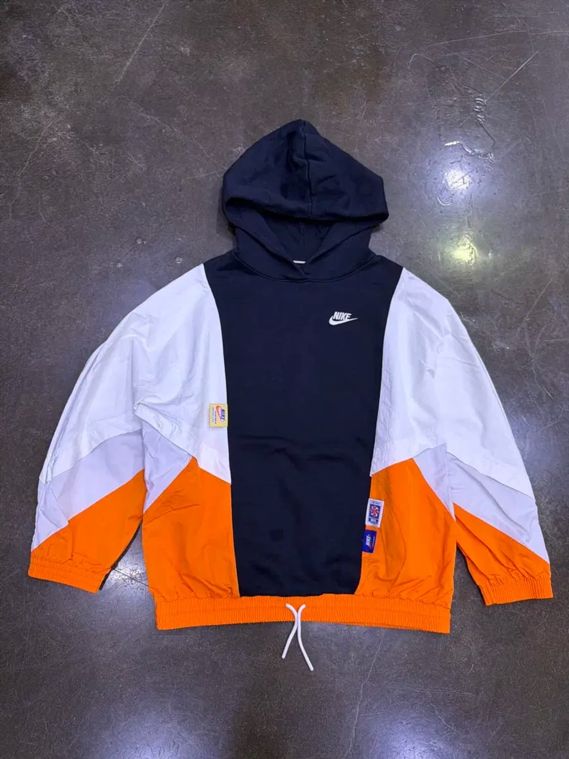 나이키 우먼스 아이콘 클래쉬 배색 후디 후드 S 상품이미지2