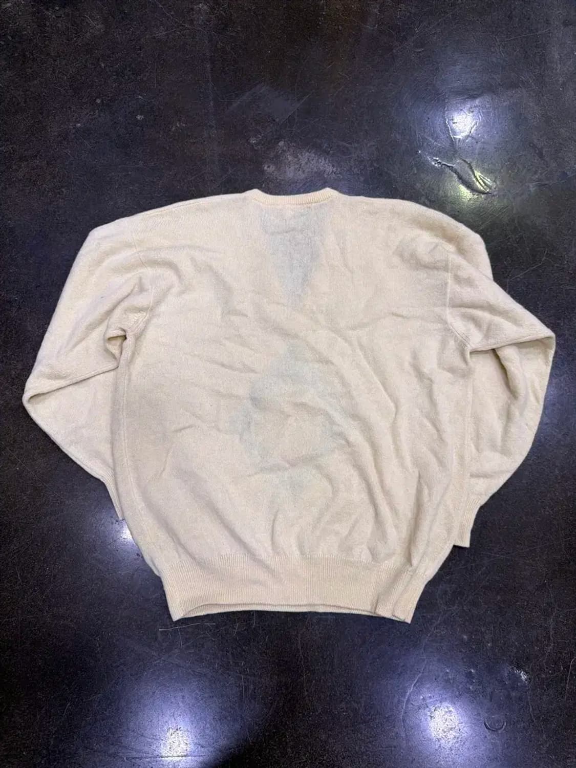 프링글 스포츠 80's 램스울 V넥 골프 니트 크림 XL 상품이미지2